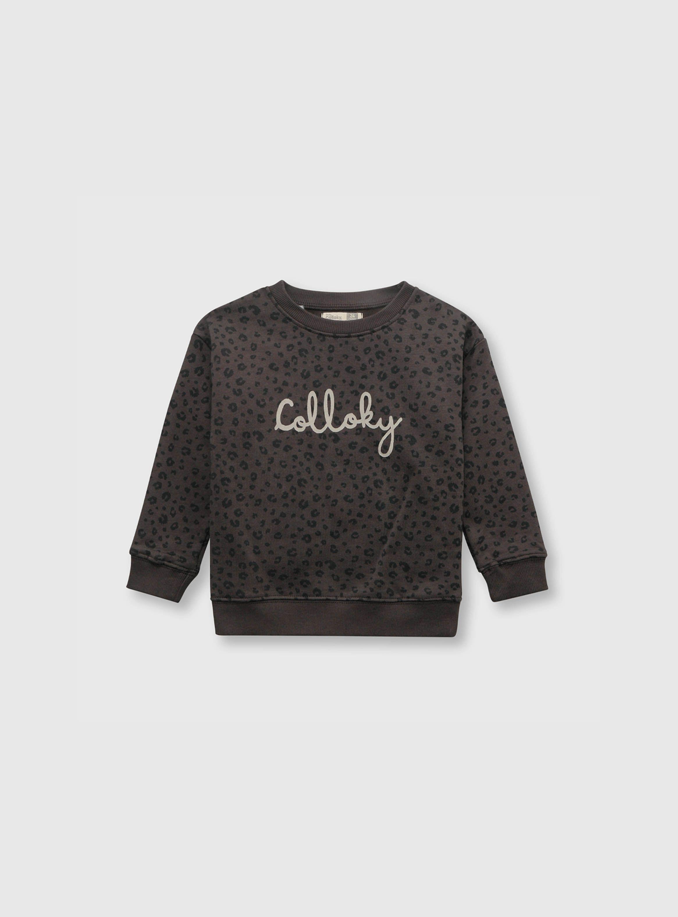 Polerón Bebé Niña Print Gris (3 A 36 Meses) Colloky-0