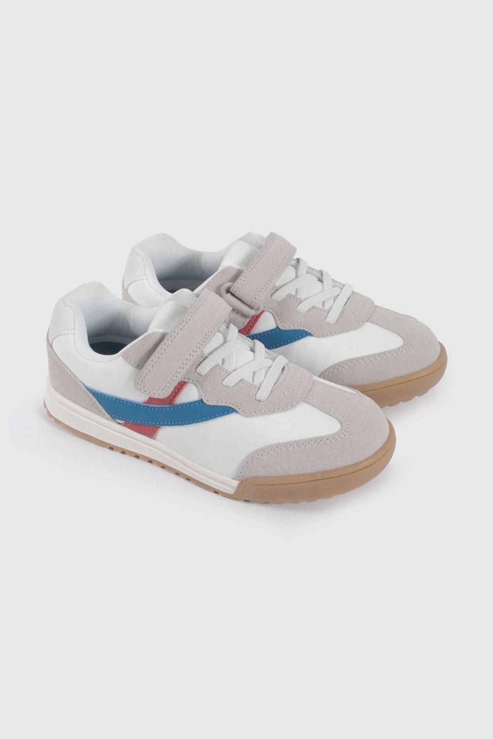 Zapatilla Urbana Gris y Azul 57290298V26 KID2-0