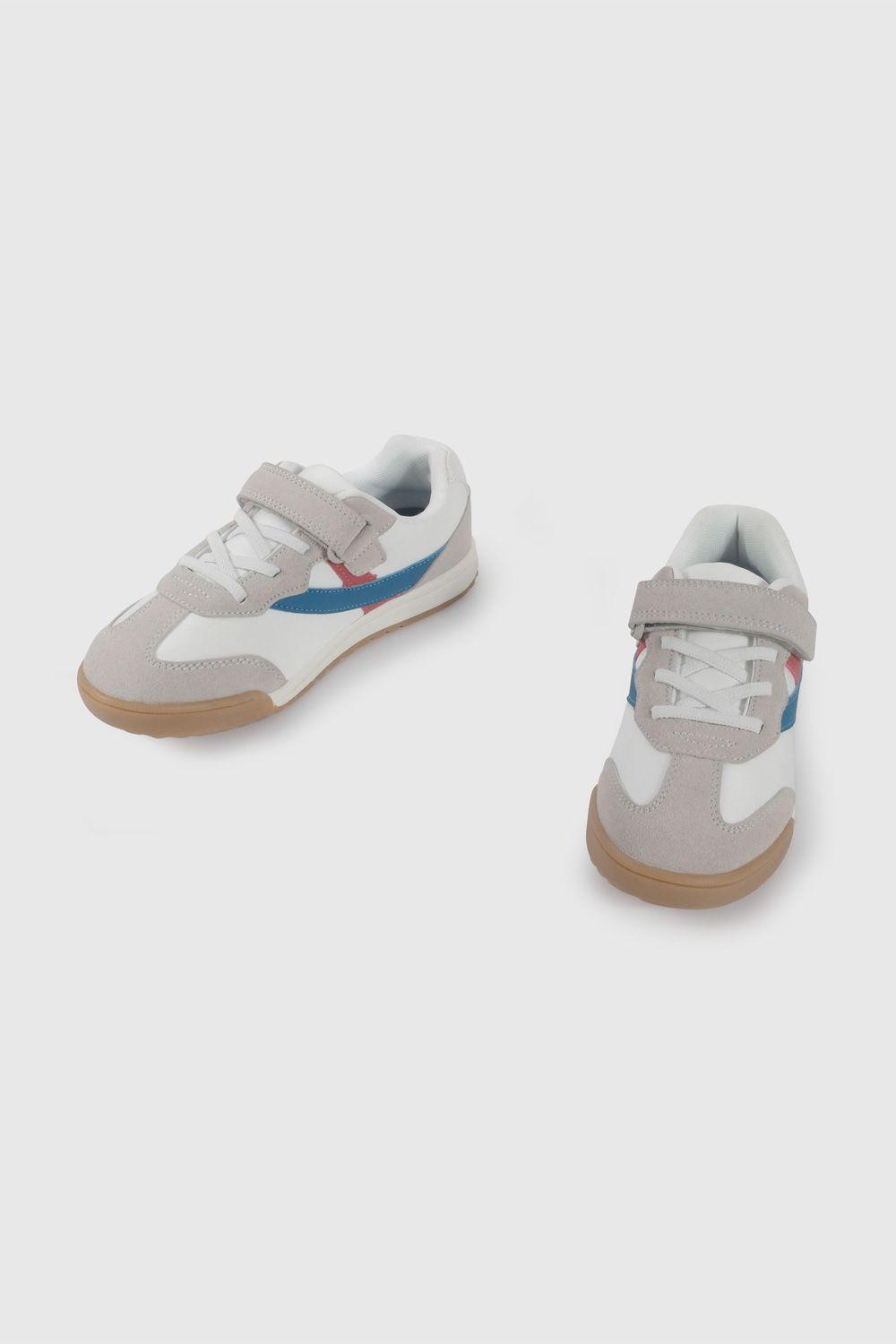 Zapatilla Urbana Gris y Azul 57290298V26 KID2-4