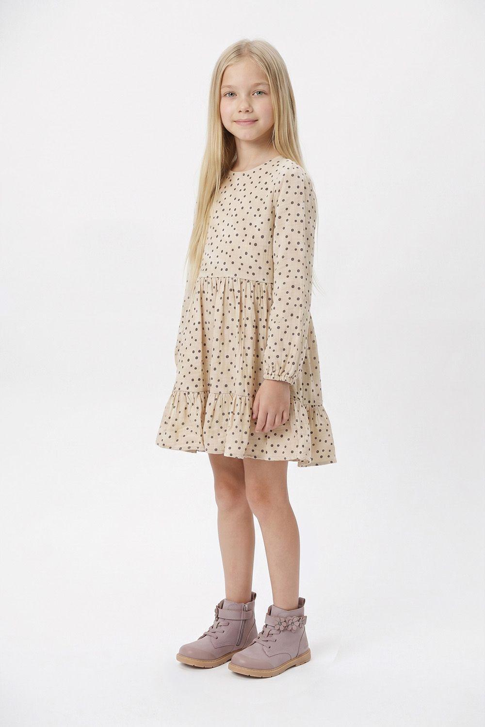 Vestido Niña Beige 7674 Colloky-1
