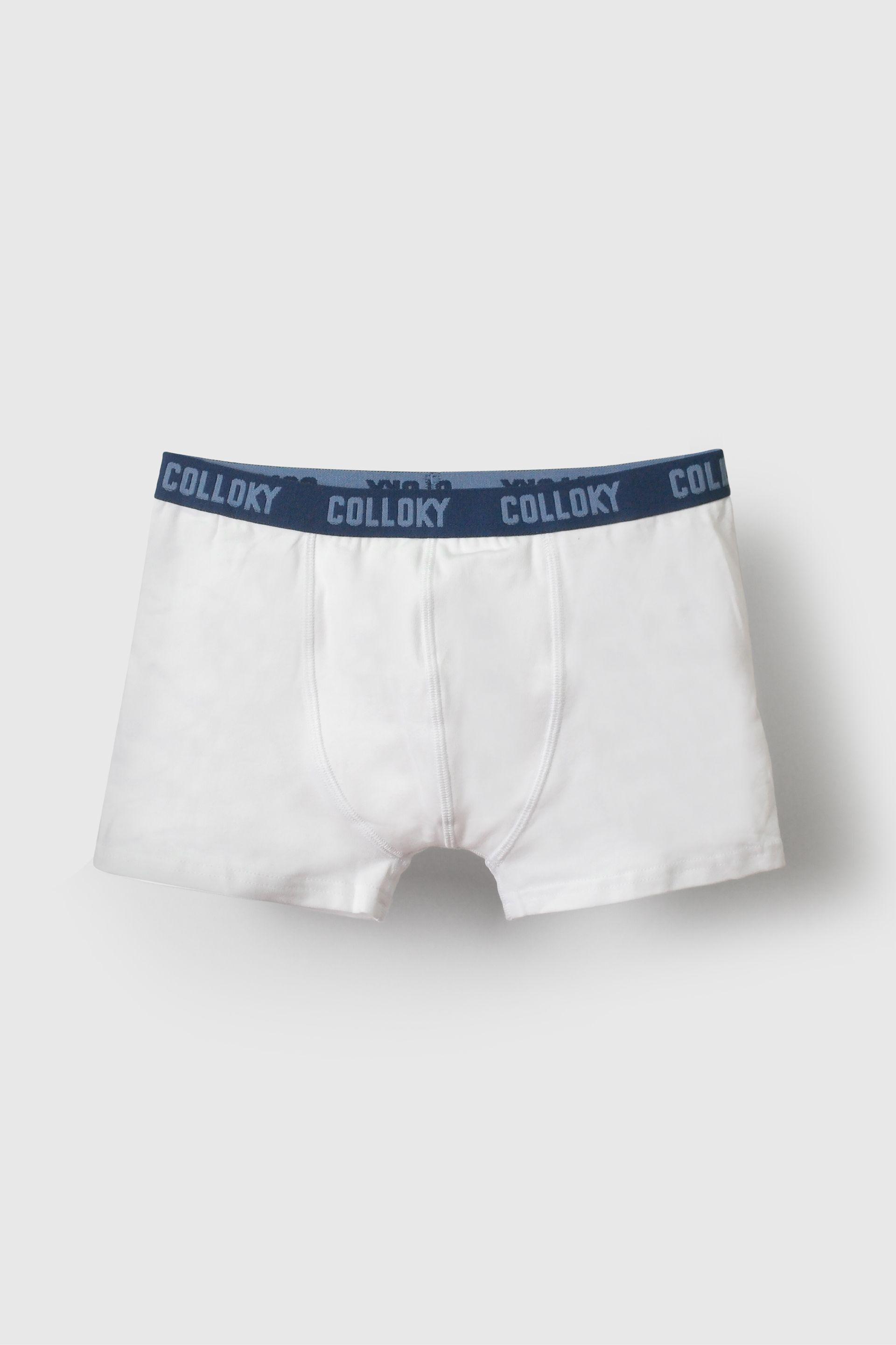 Boxer algodón cintura elasticada niño azul 2/3A a +12A-2