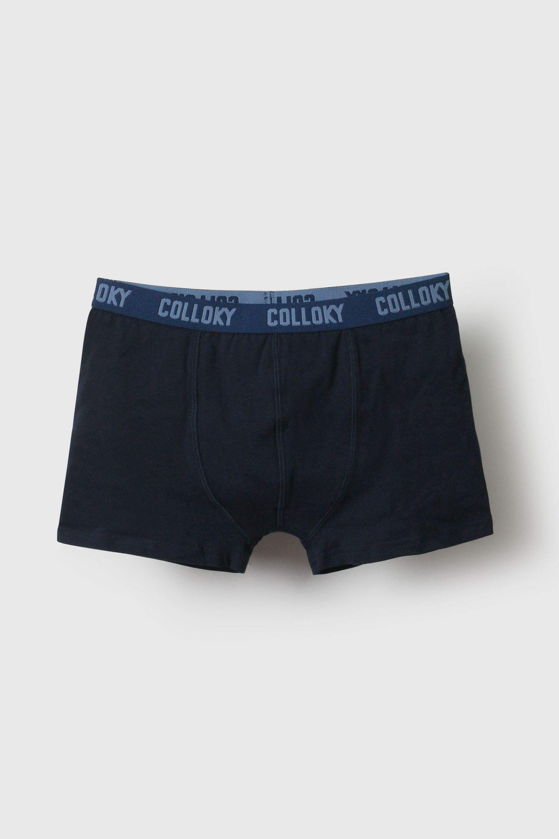 Boxer algodón cintura elasticada niño azul 2/3A a +12A-4
