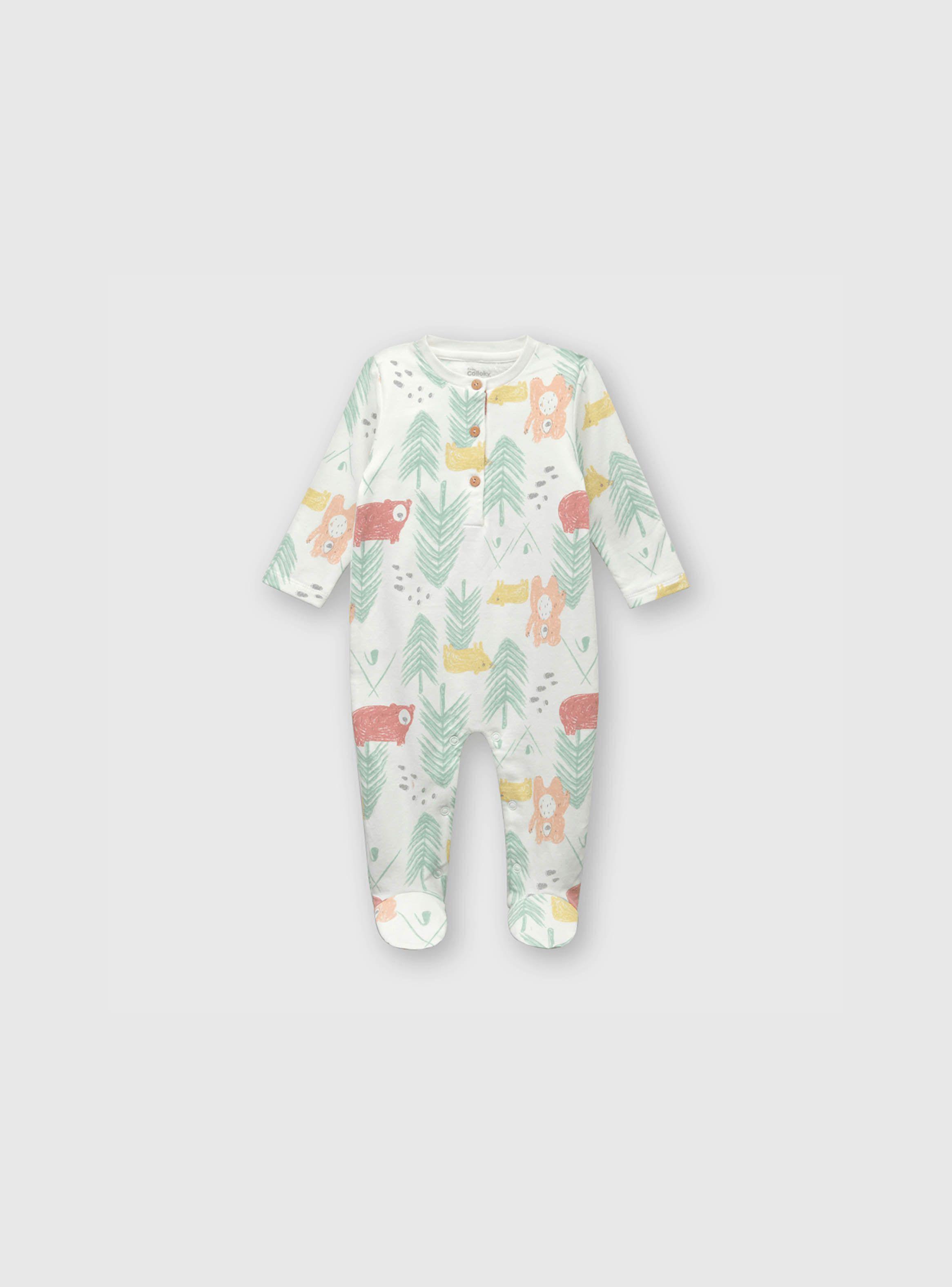 Osito Bebé Niño Bosque Blanco (0 A 9 Meses) Colloky-0