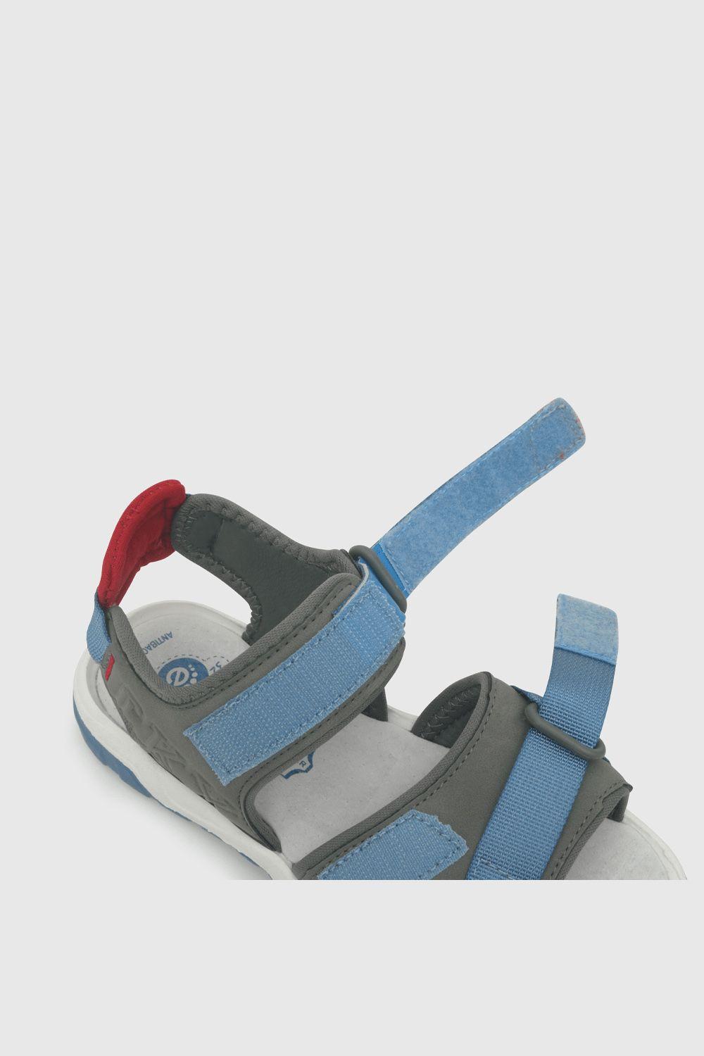 Sandalia de niño con aplicación de cinta gray / gris (28 a 38)-4