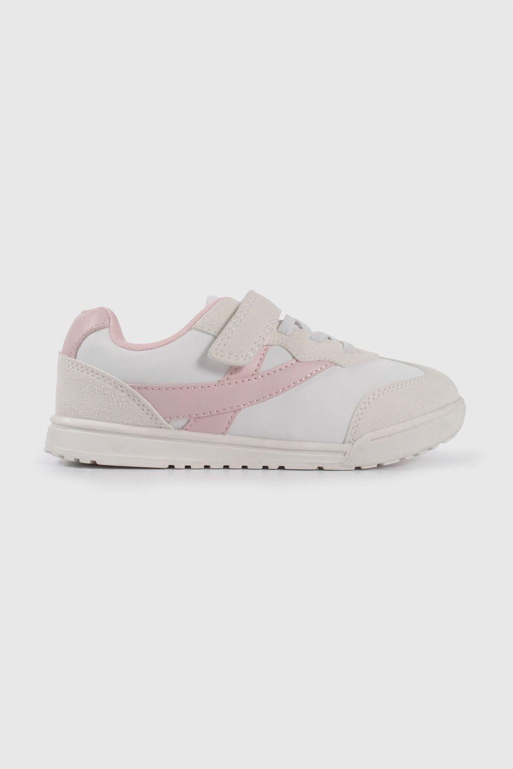 Zapatilla Urbana Beige y Rosado de Niña talla 28 a 38 5926-2