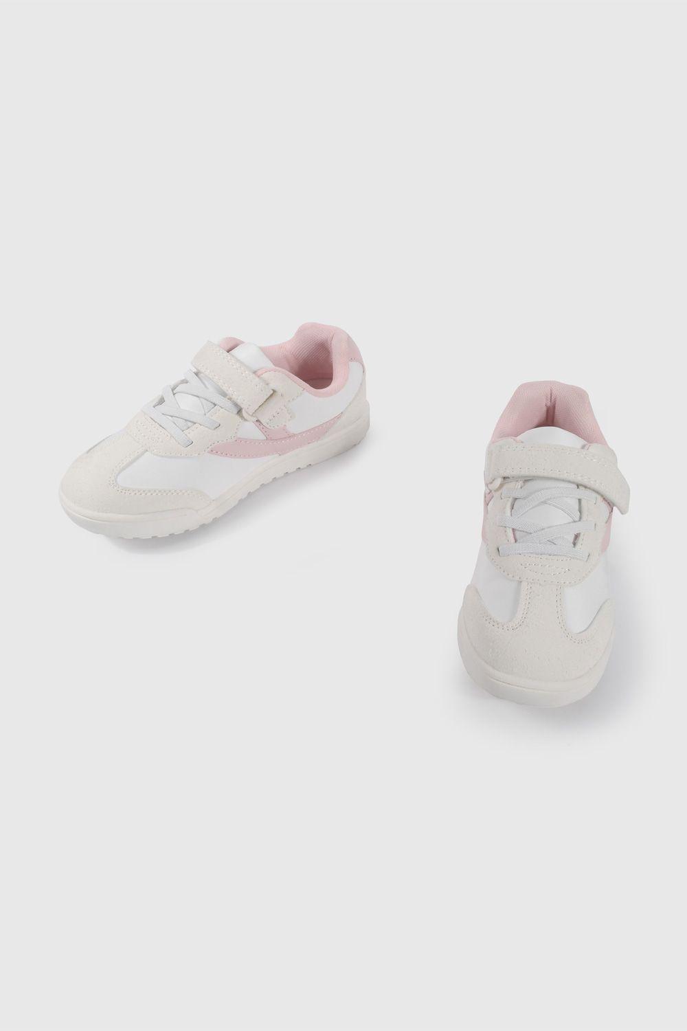 Zapatilla Urbana Beige y Rosado de Niña talla 28 a 38 5926-4