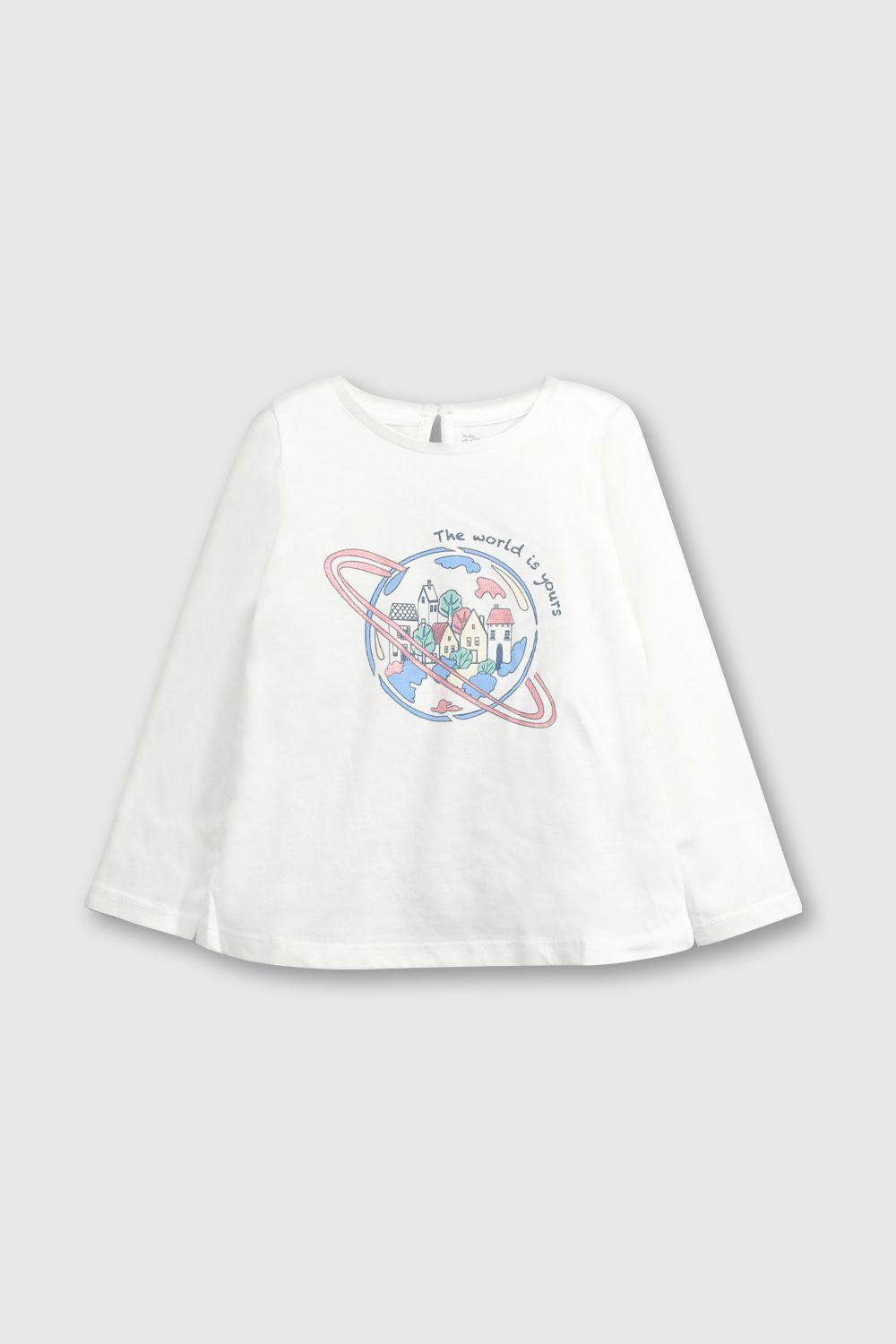 Polera Blanco de Niña-0