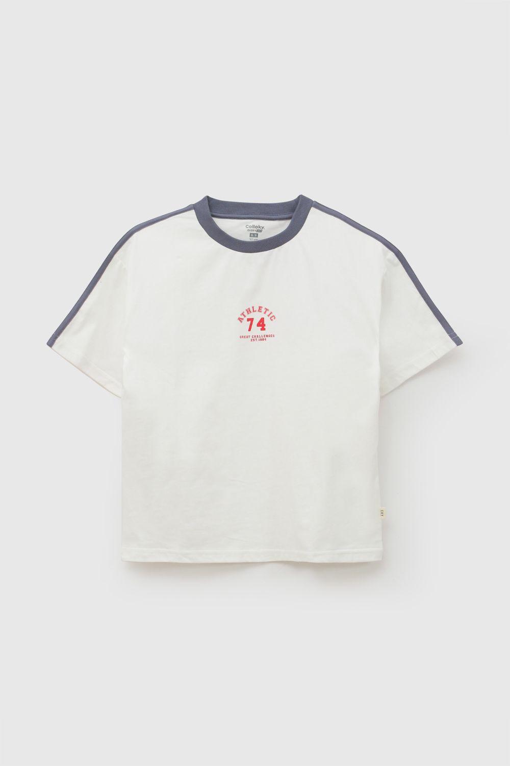 Polera varsity niño blanco 3-4A a 12-13A-0