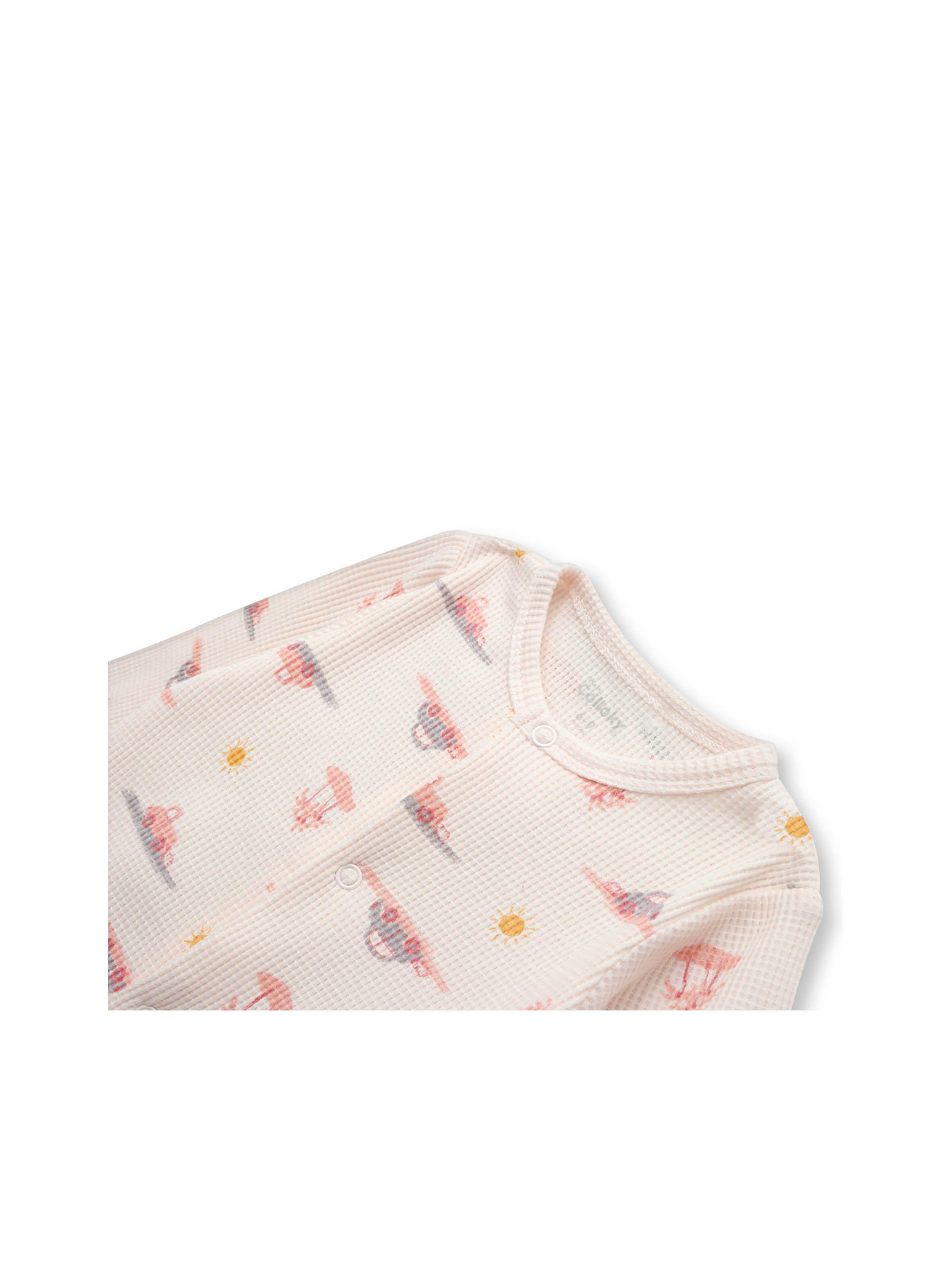 Osito De Bebé Niña Tropical Rosado (0 A 9 Meses) Colloky-2