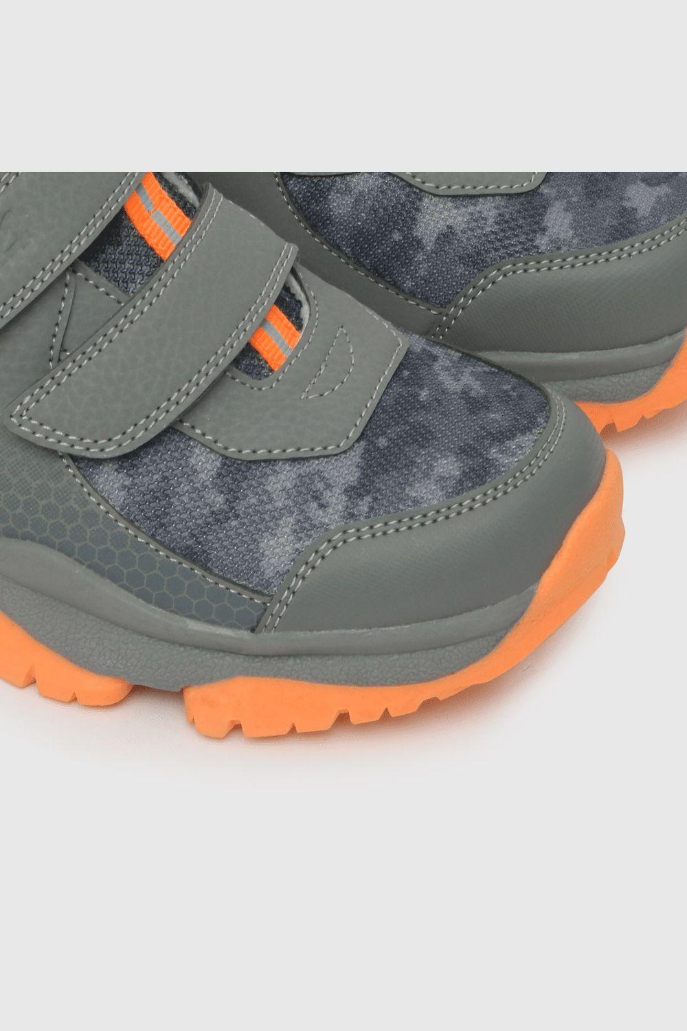 Zapatilla de niño outdoor estampada gray / gris (28 a 38)-5