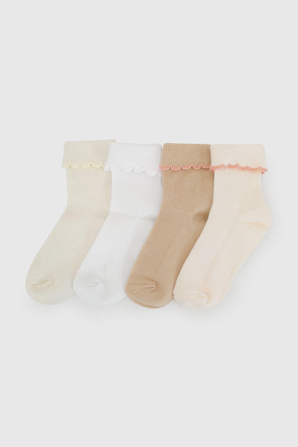 Calcetin 3/4 Niña Rosado 7535 Colloky-0