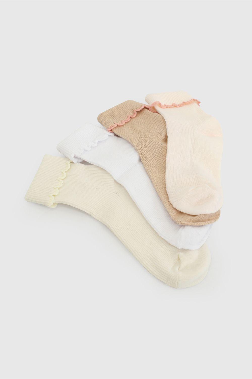 Calcetin 3/4 Niña Rosado 7535 Colloky-2