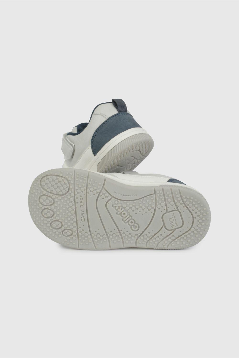 Zapatilla Urbana Skate Blanca y Gris 47310298V26-2