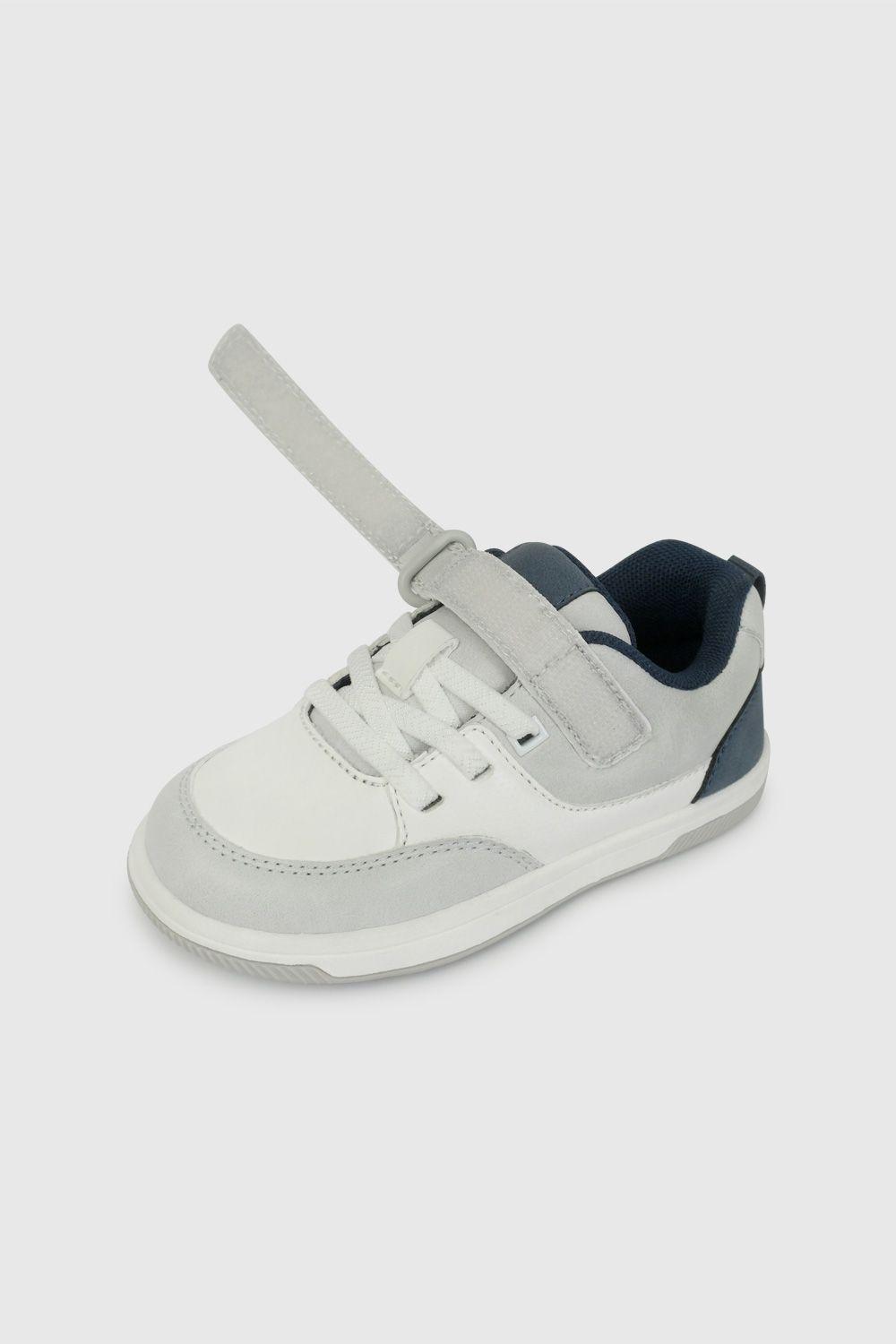 Zapatilla Urbana Skate Blanca y Gris 47310298V26-5