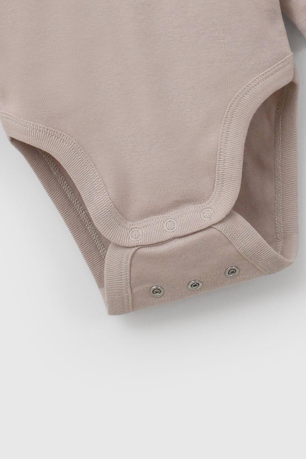 Set Body Cuello Polo Rib Cafe Niño 0-3M a 11/2-2A Colloky-4