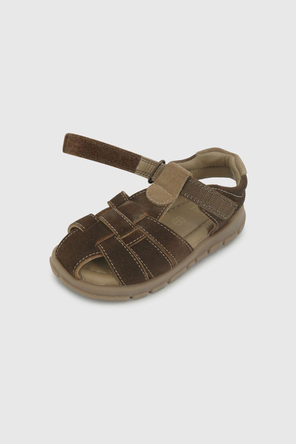 Sandalia de Cuero Café de Caminante talla 21 a 27 43050160V26-5