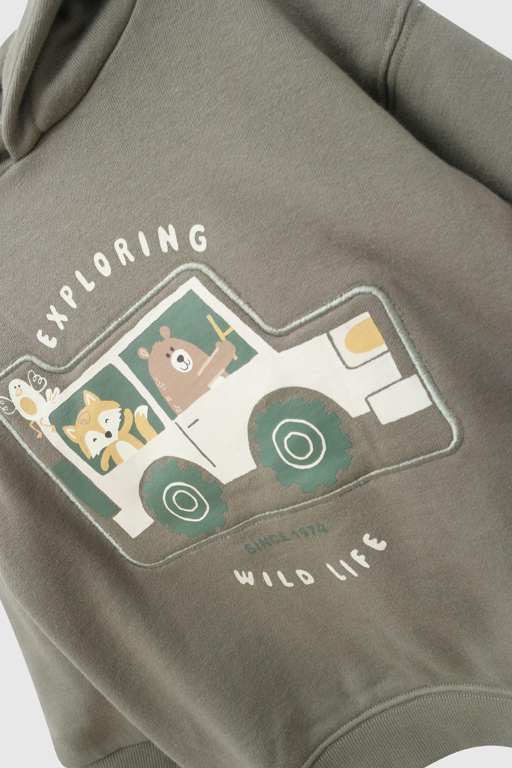 Polerón Niño Verde 8045 Colloky-2