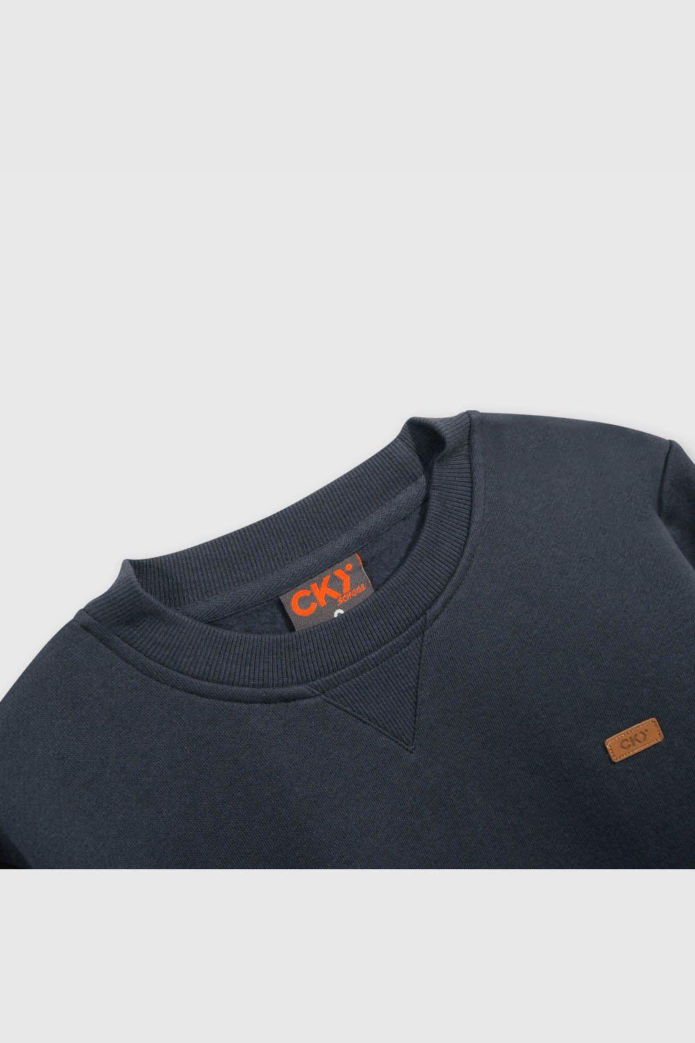 Polerón Escolar Azul Unisex-2