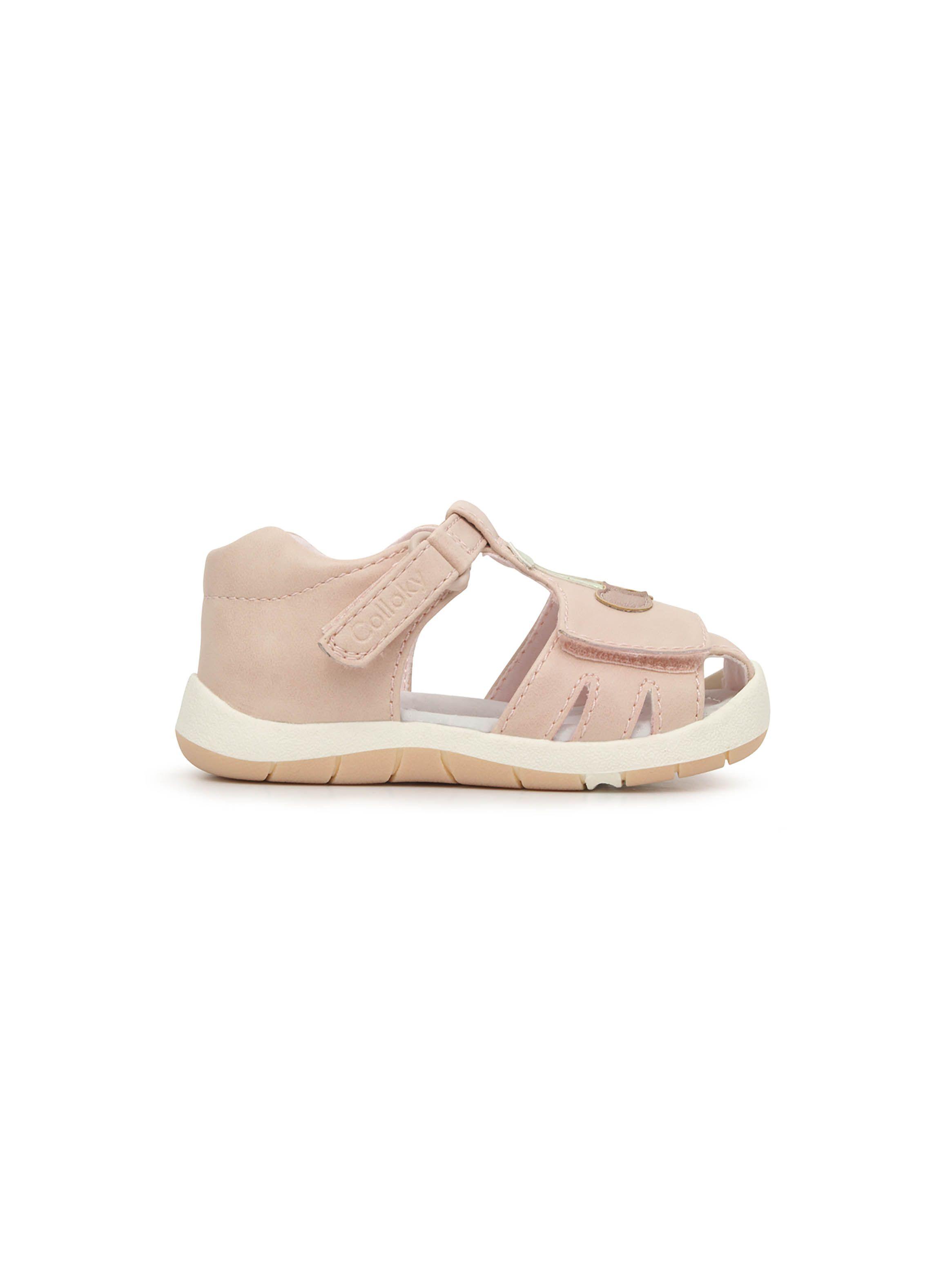 Sandalia Bebé Niña Guinda Rosado (18 A 21) Colloky-1