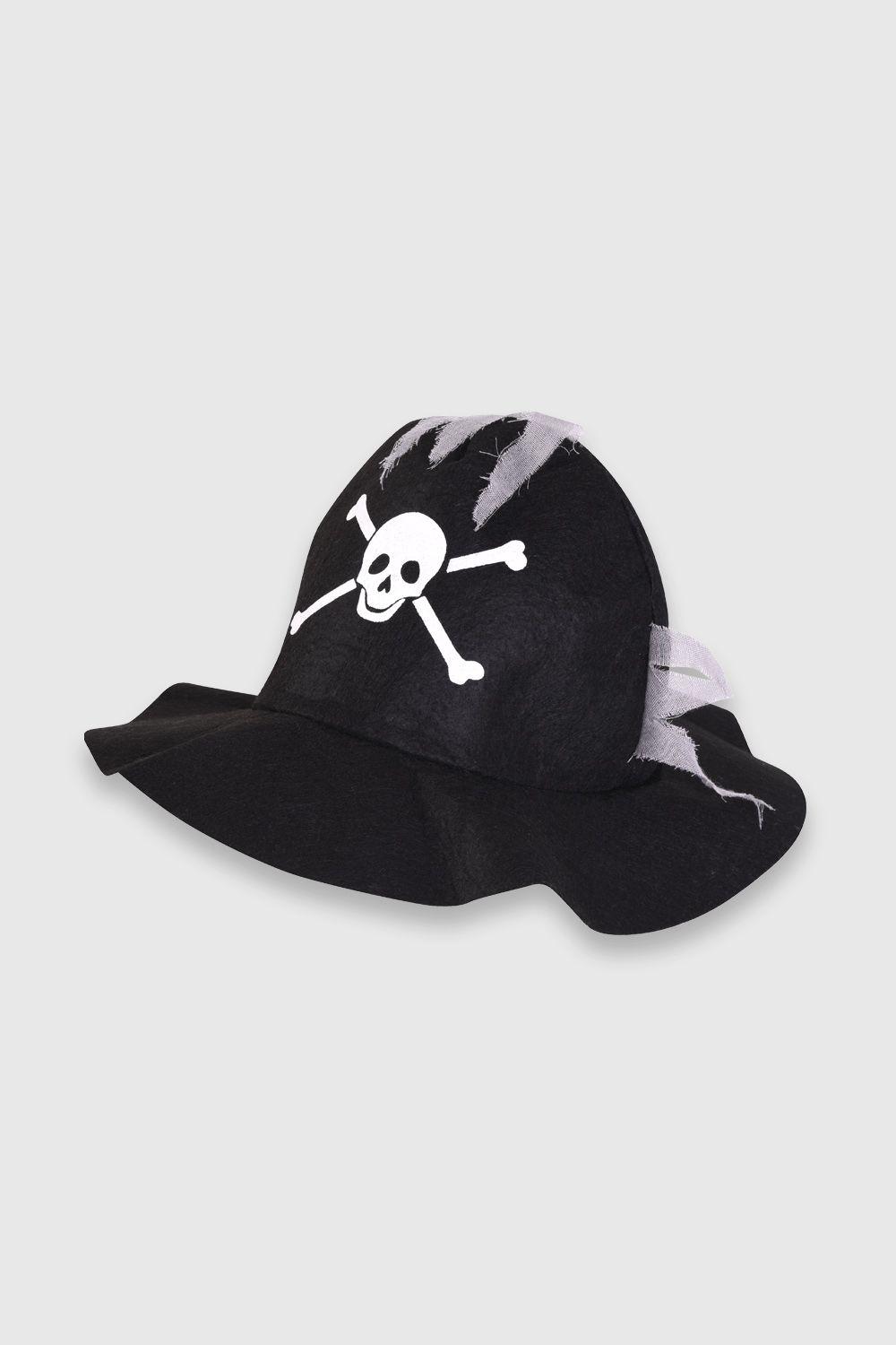 Disfraz de niño esqueleto de pirata negro (3 a 12 años)-2