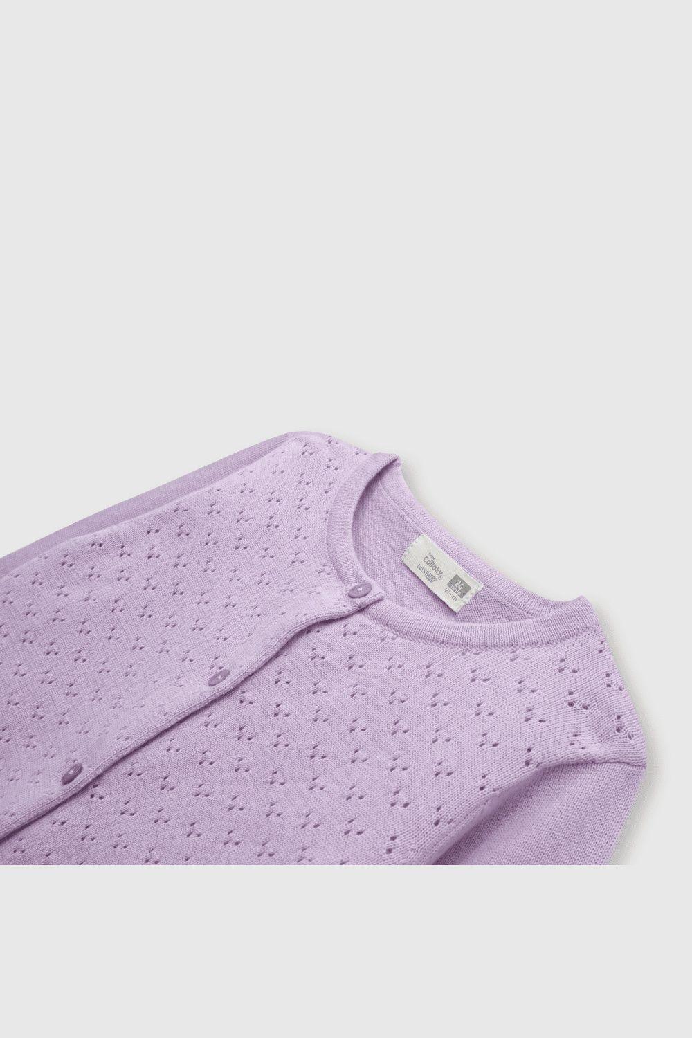 Chaleco De Niñas Delgado Violeta (3 A 36 Meses)-1