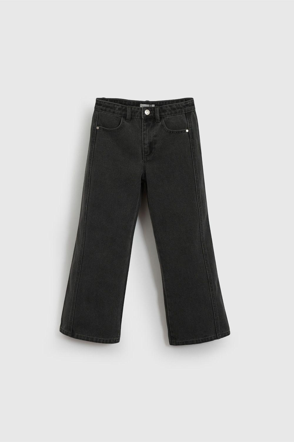 Jeans Negro Flare De Niña JEME0202V26-0