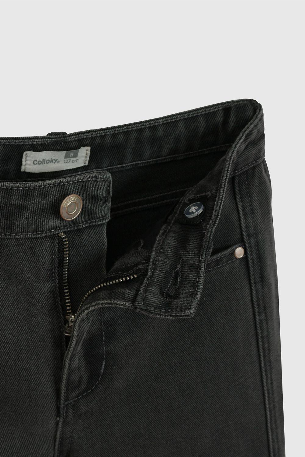 Jeans Negro Flare De Niña JEME0202V26-3