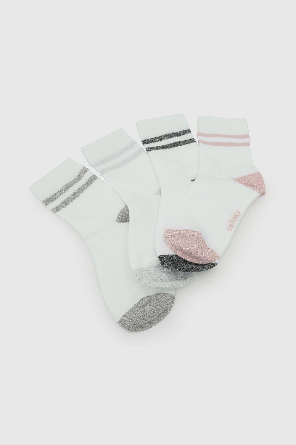 Calcetin 3/4 Niña Blanco 8012 Colloky-2