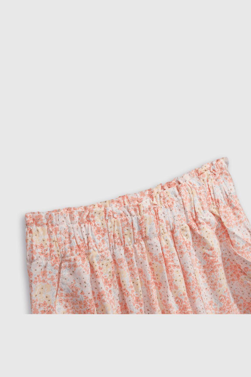 Short Multicolor estampado blanco de niña Talla 2A al 12A-2