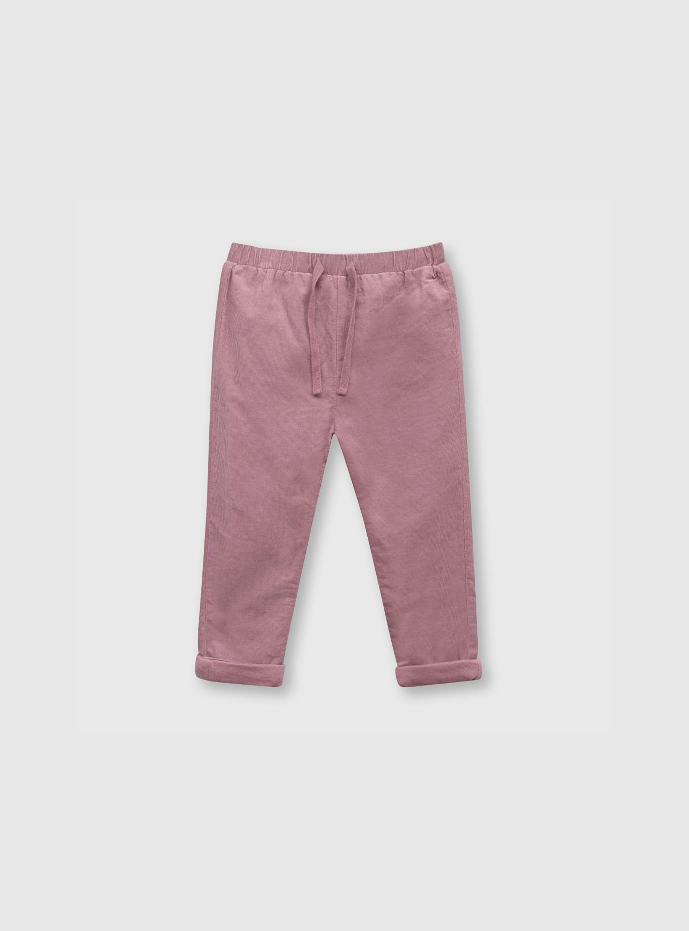 Pantalón Bebé Niña Cotele Morado (3 A 36 Meses) Colloky-0