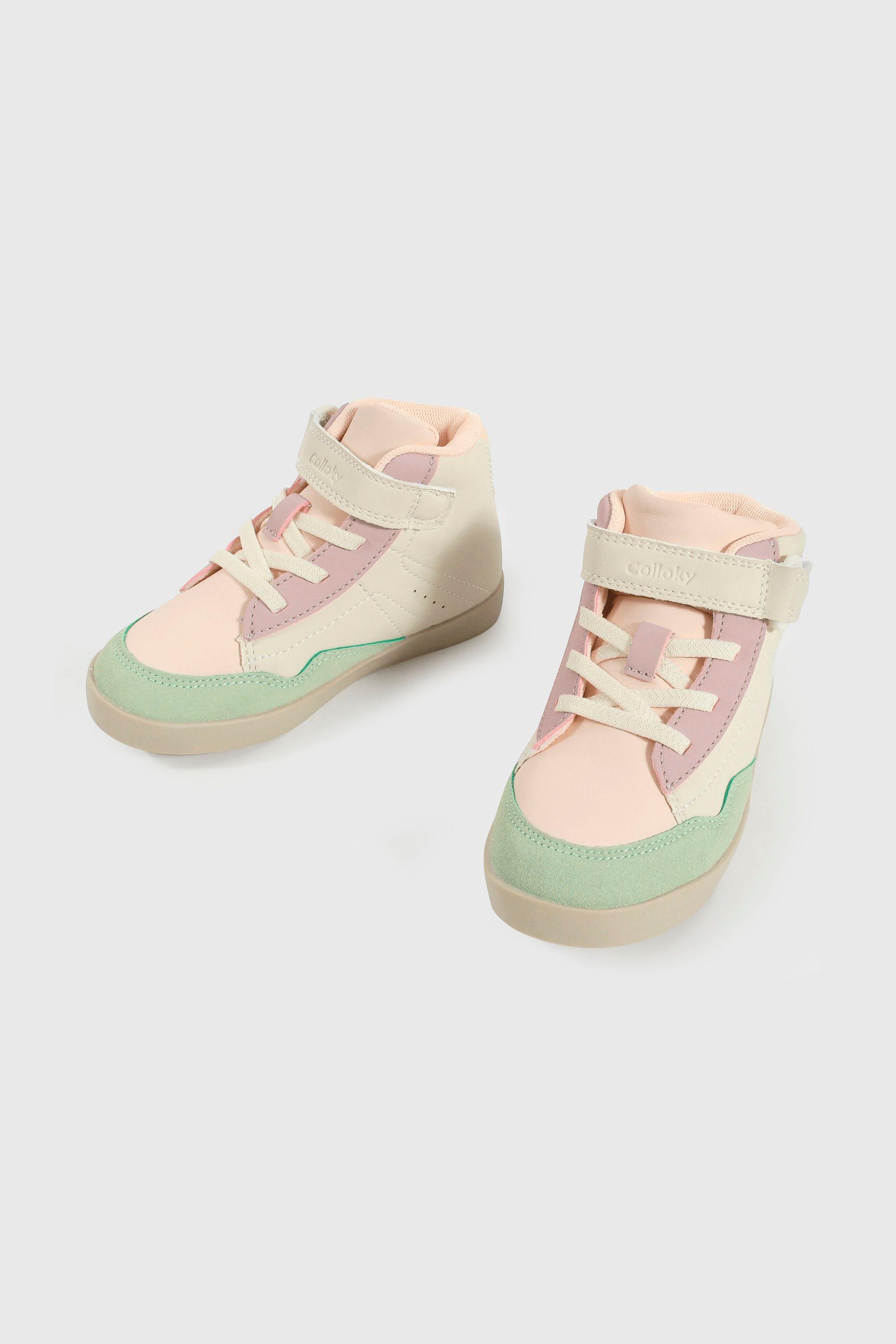 Zapatilla Caminante Lifestyle de Niña Multicolor Caña Media-3