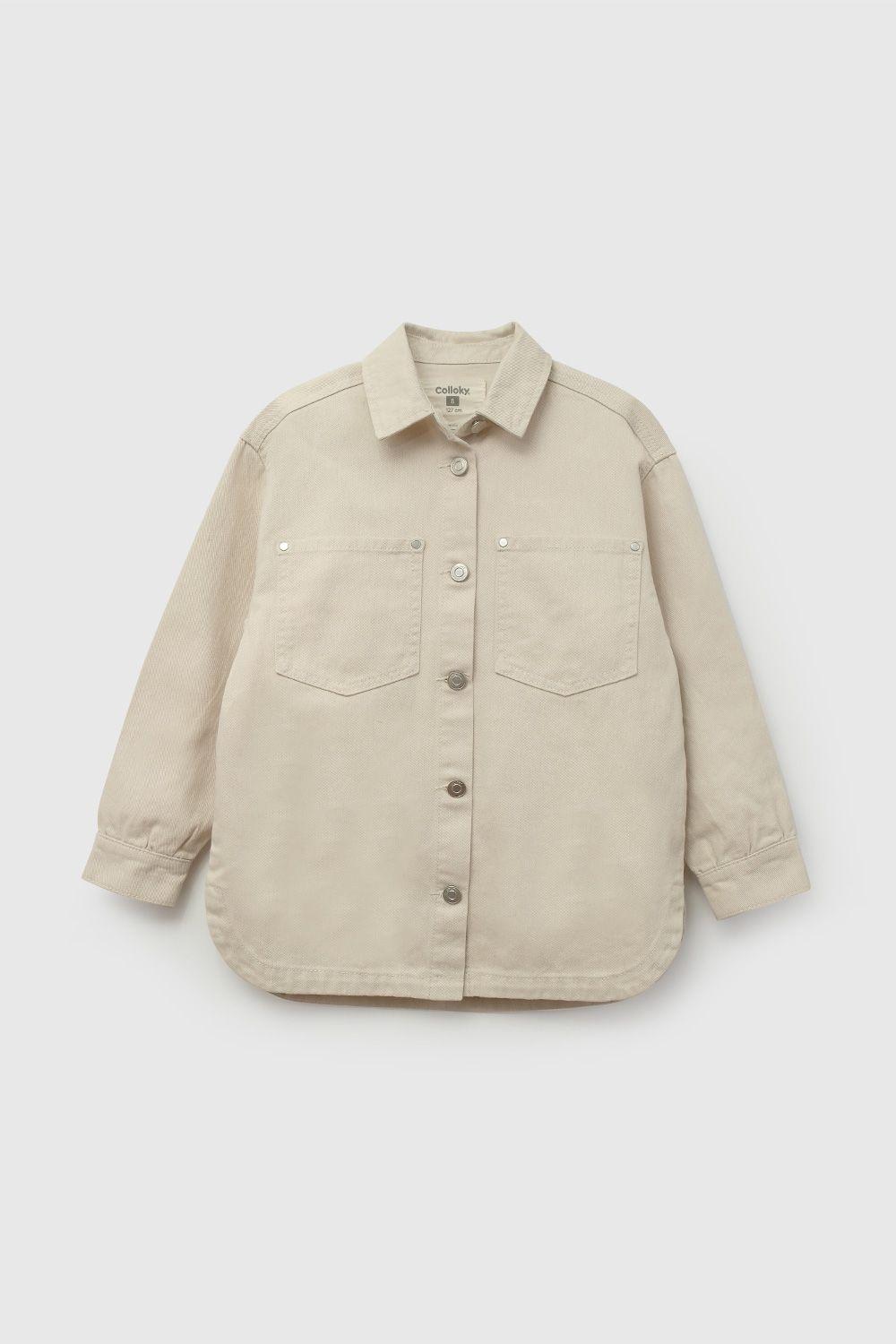 Sobre Camisa Beige  De Niña SMGB0277V26-0