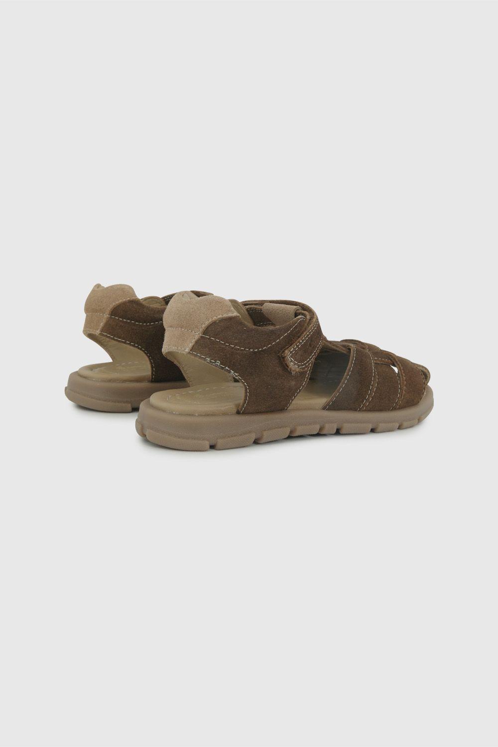 Sandalia de Cuero Café de Niño talla 28 a 38 53130160V26-4