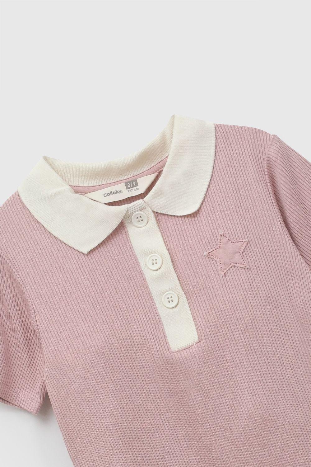 Polera Polo Crema Niña 3-4A a 12-13A Colloky-2