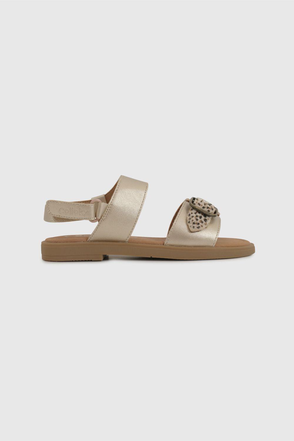 Sandalia Niña Dorado 58076 Colloky-1