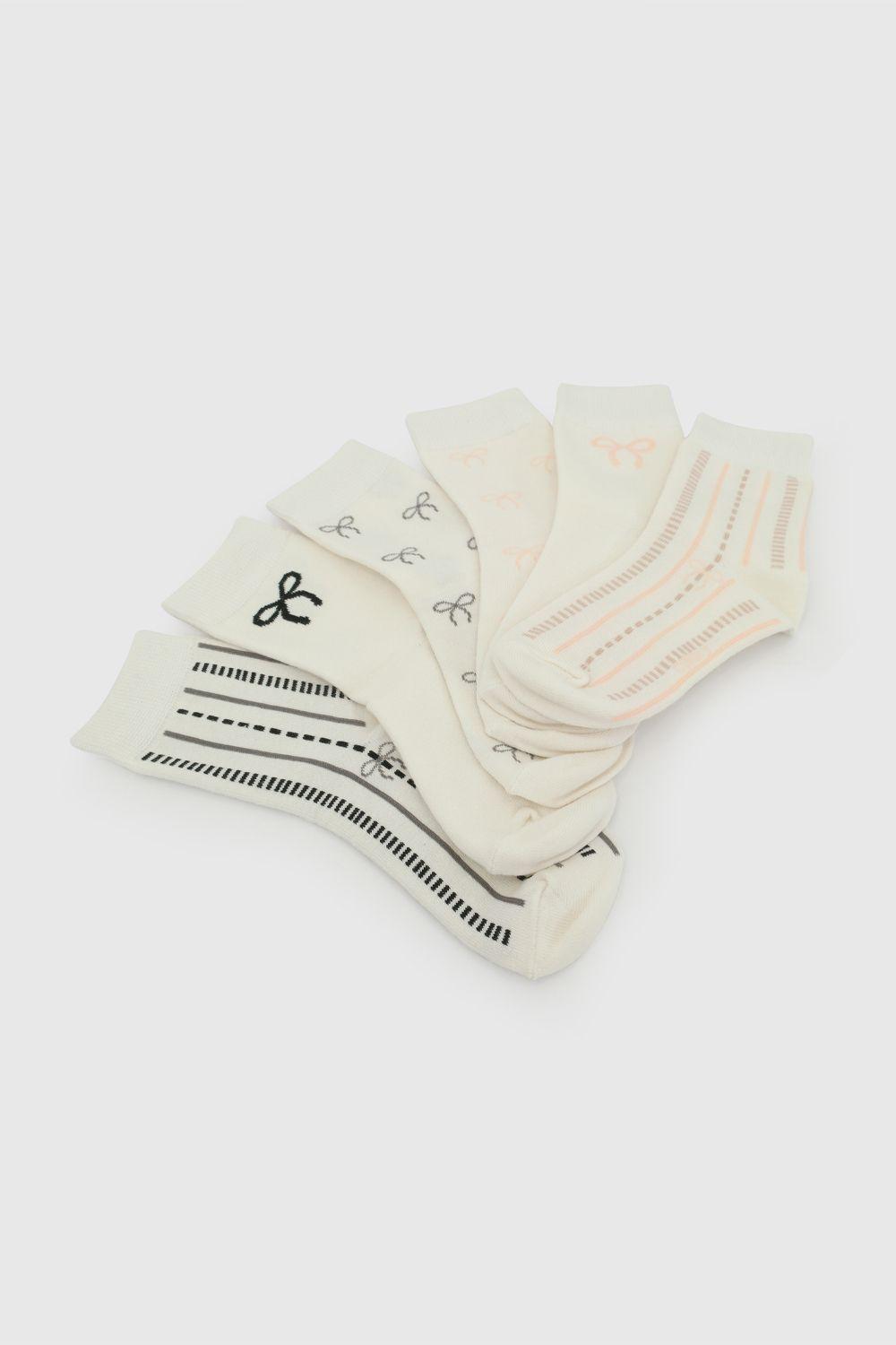 Calcetin 3/4 Niña Blanco 7540 Colloky-2