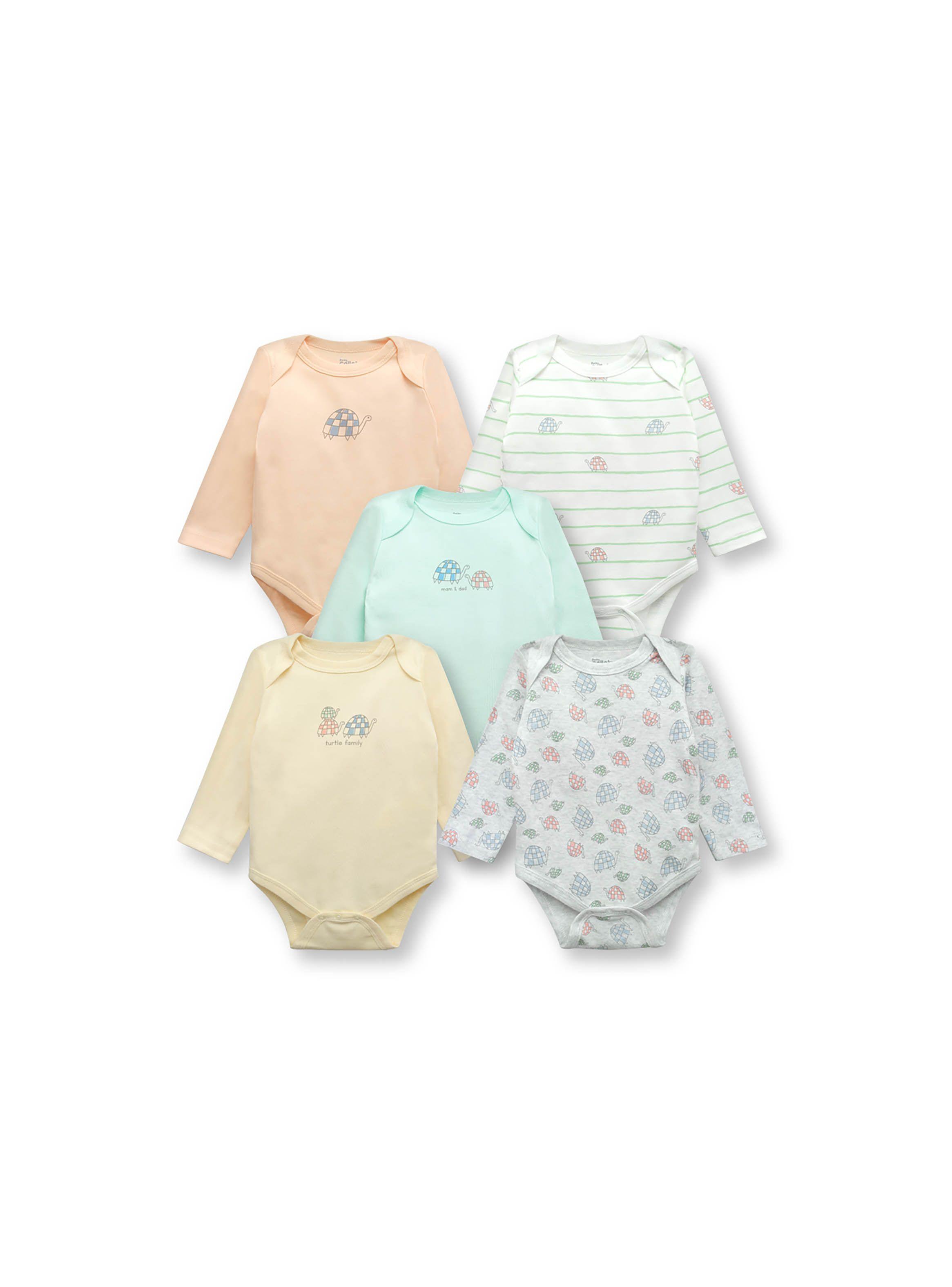 Pack Bodies Bebé 5 Pack Gris (0 A 24 Meses) Colloky-0