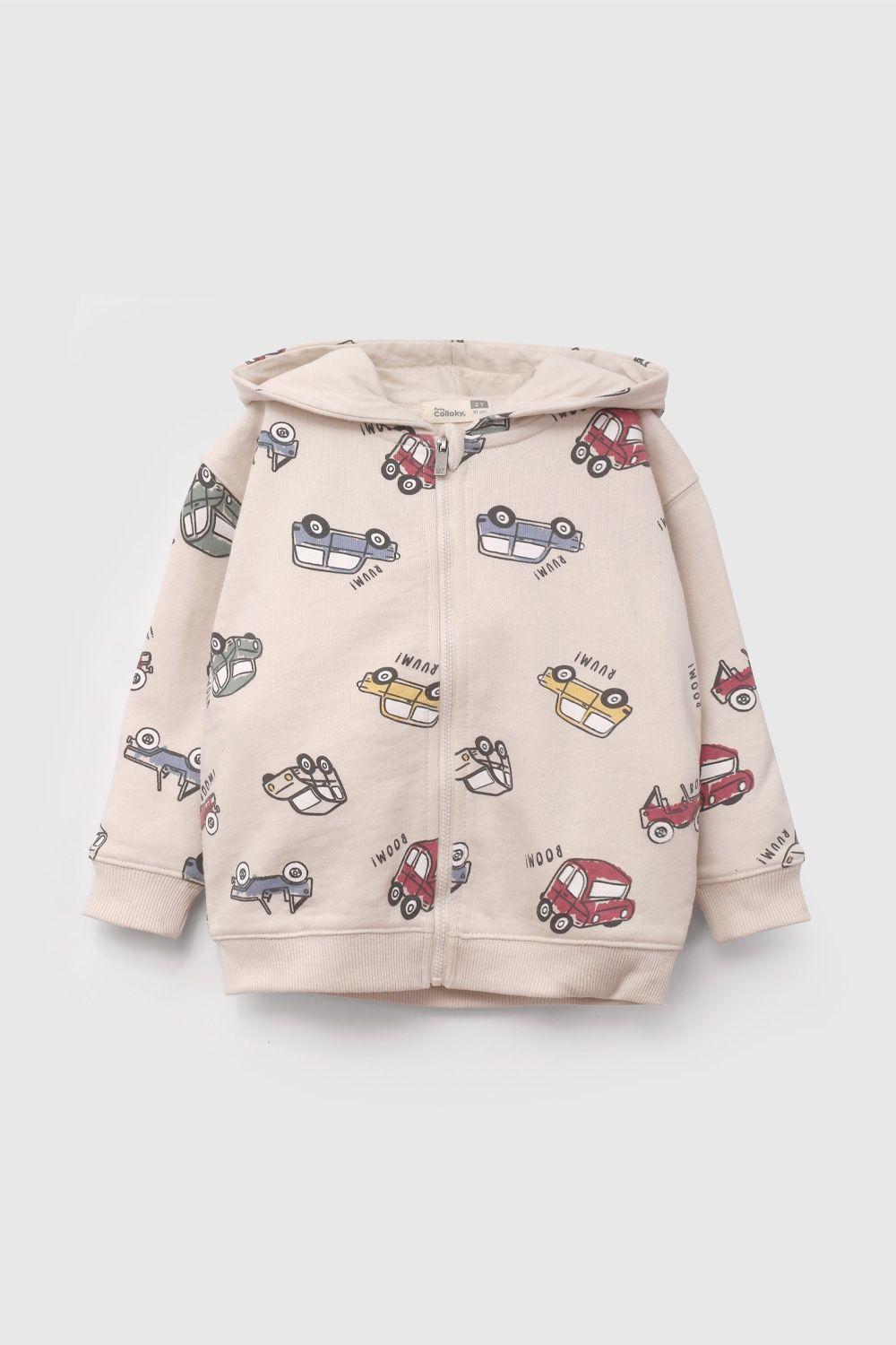 Polerón Beige Autos De Niño PLPO4377V26-0