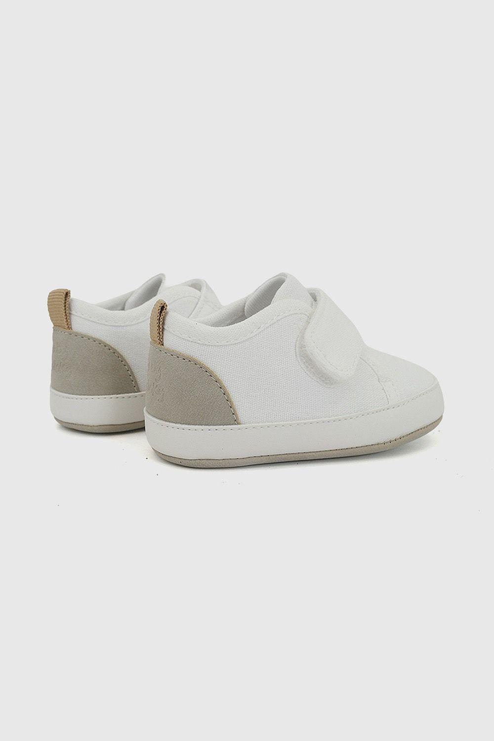 Zapatilla Velcro Blanca Unisex 14-18 Colloky-4