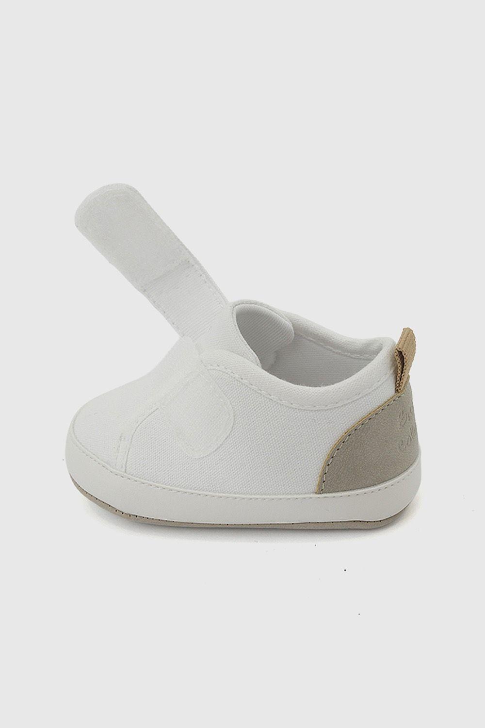 Zapatilla Velcro Blanca Unisex 14-18 Colloky-5