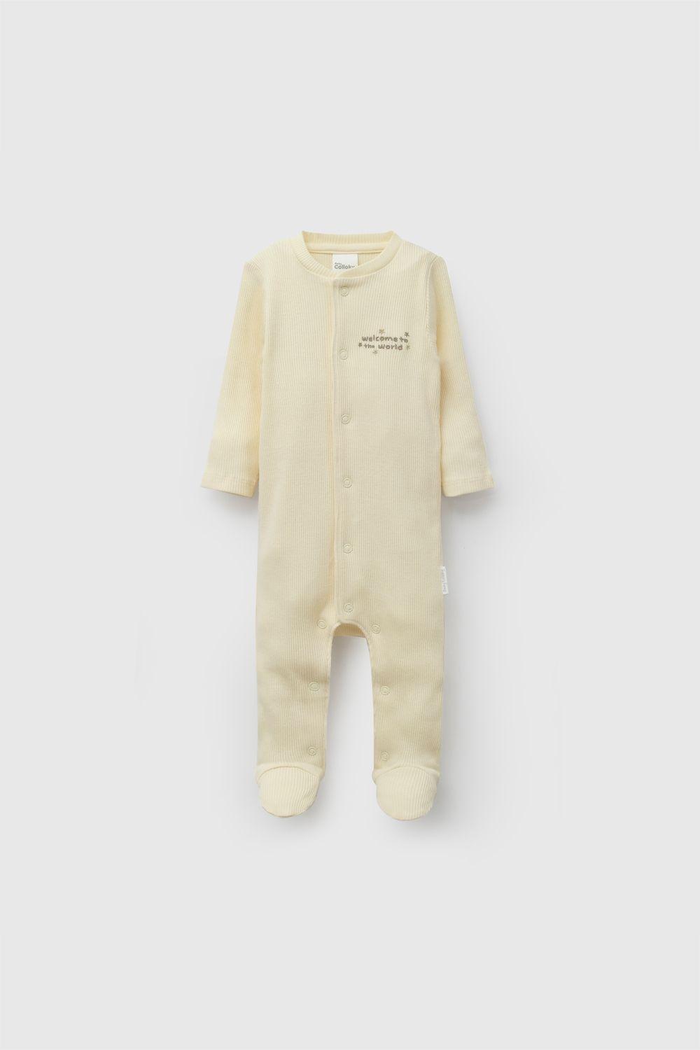 Oso Rib Amarillo Unisex Rn a 6-9M Colloky-0