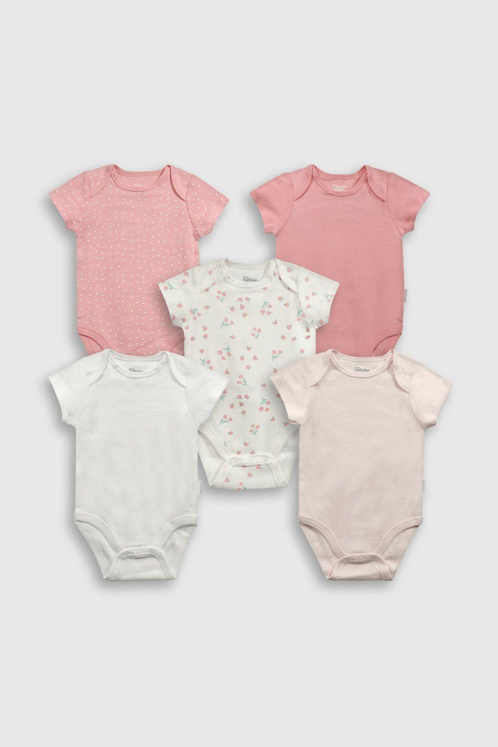 Set Body Flores Rib Rosado Niña 0/3M a 11/2-2A Colloky-0