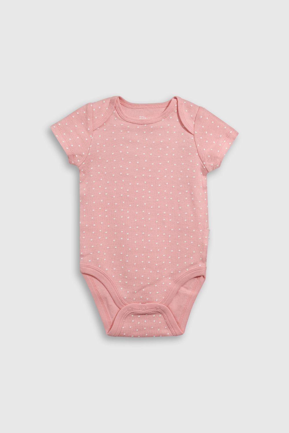 Set Body Flores Rib Rosado Niña 0/3M a 11/2-2A Colloky-3