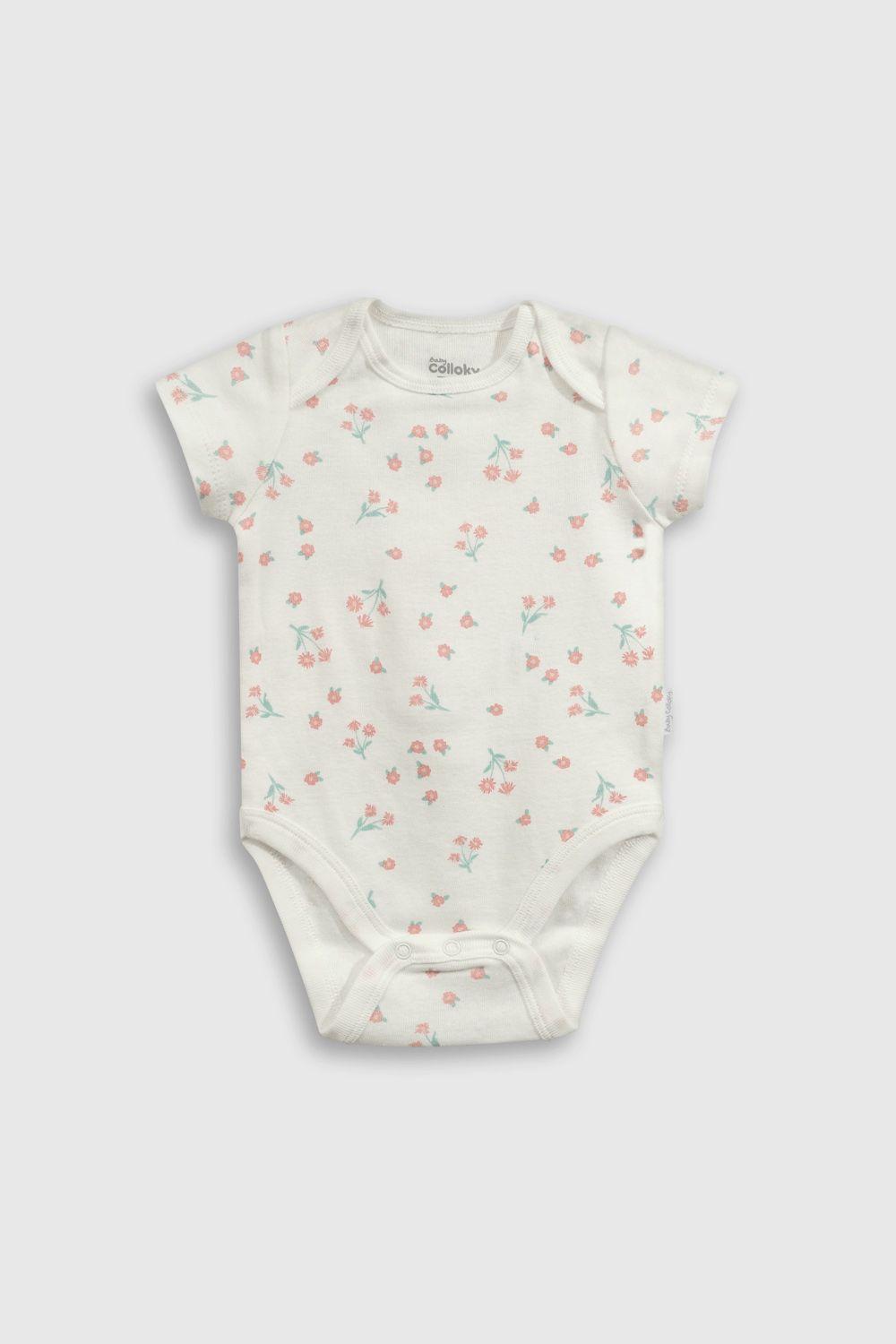 Set Body Flores Rib Rosado Niña 0/3M a 11/2-2A Colloky-4