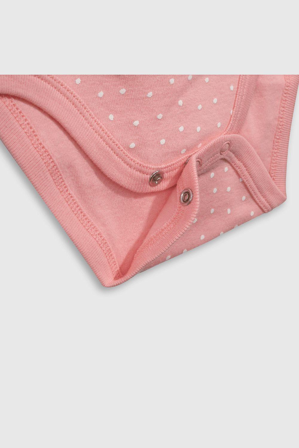 Set Body Flores Rib Rosado Niña 0/3M a 11/2-2A Colloky-8
