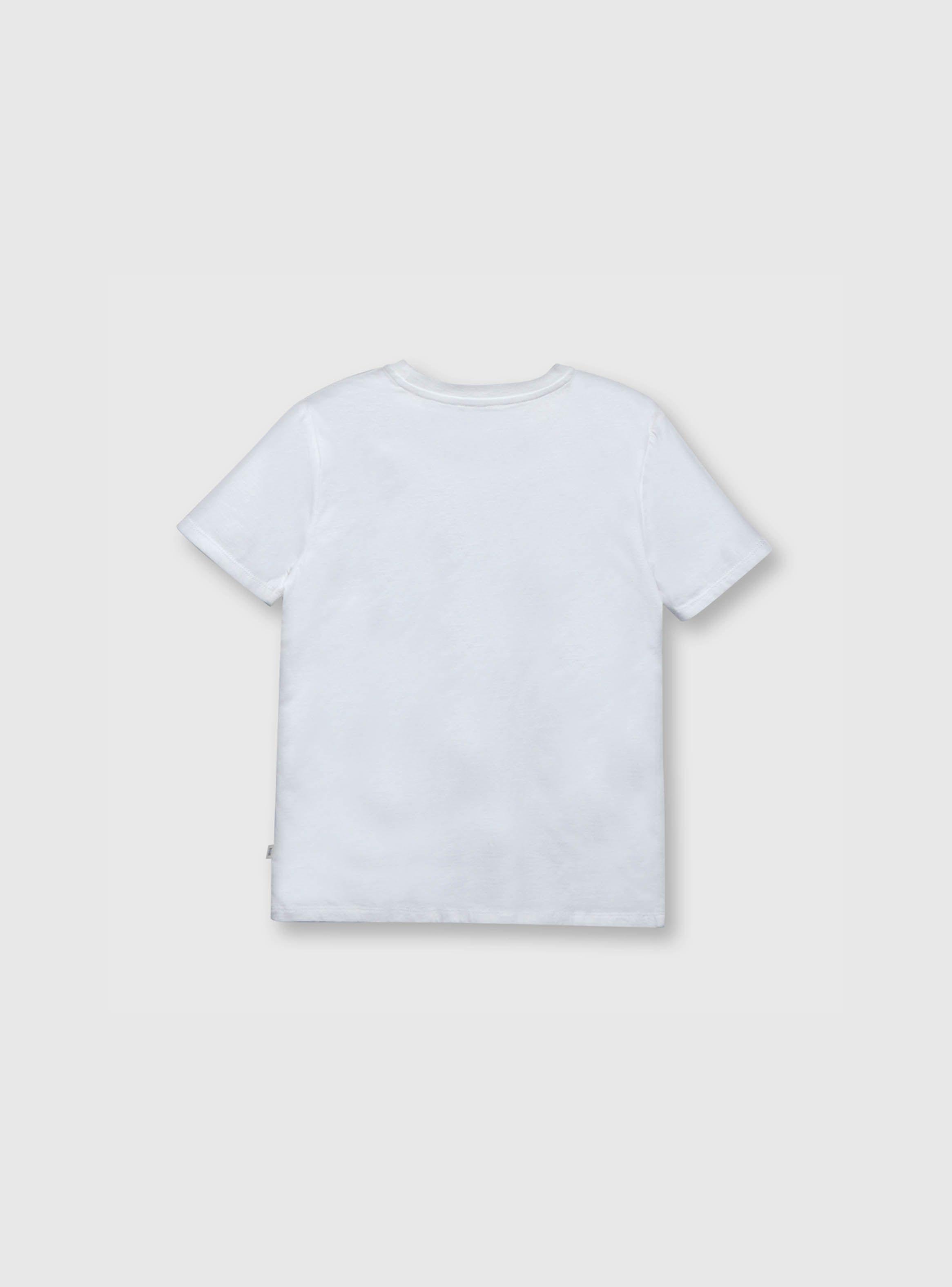 Polera De Niño Amsterdam Blanco (2 A 12 Años) Colloky-1