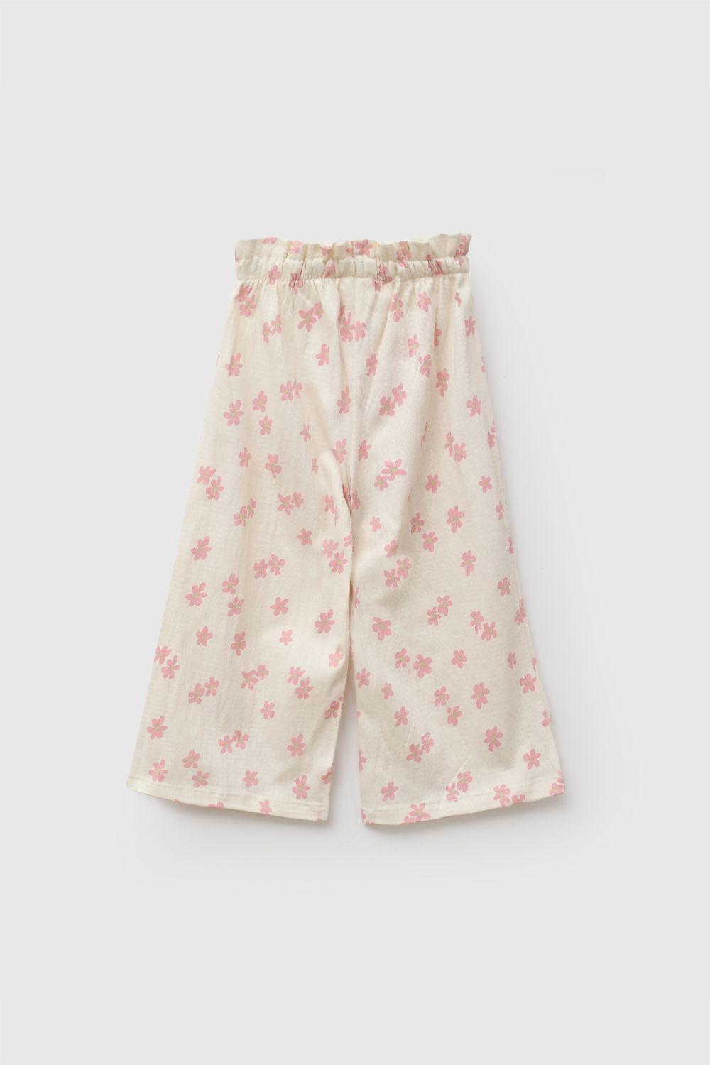 Pantalon Tejido Waffle Multicolor Niña 6-9M a 4-5A Colloky-1