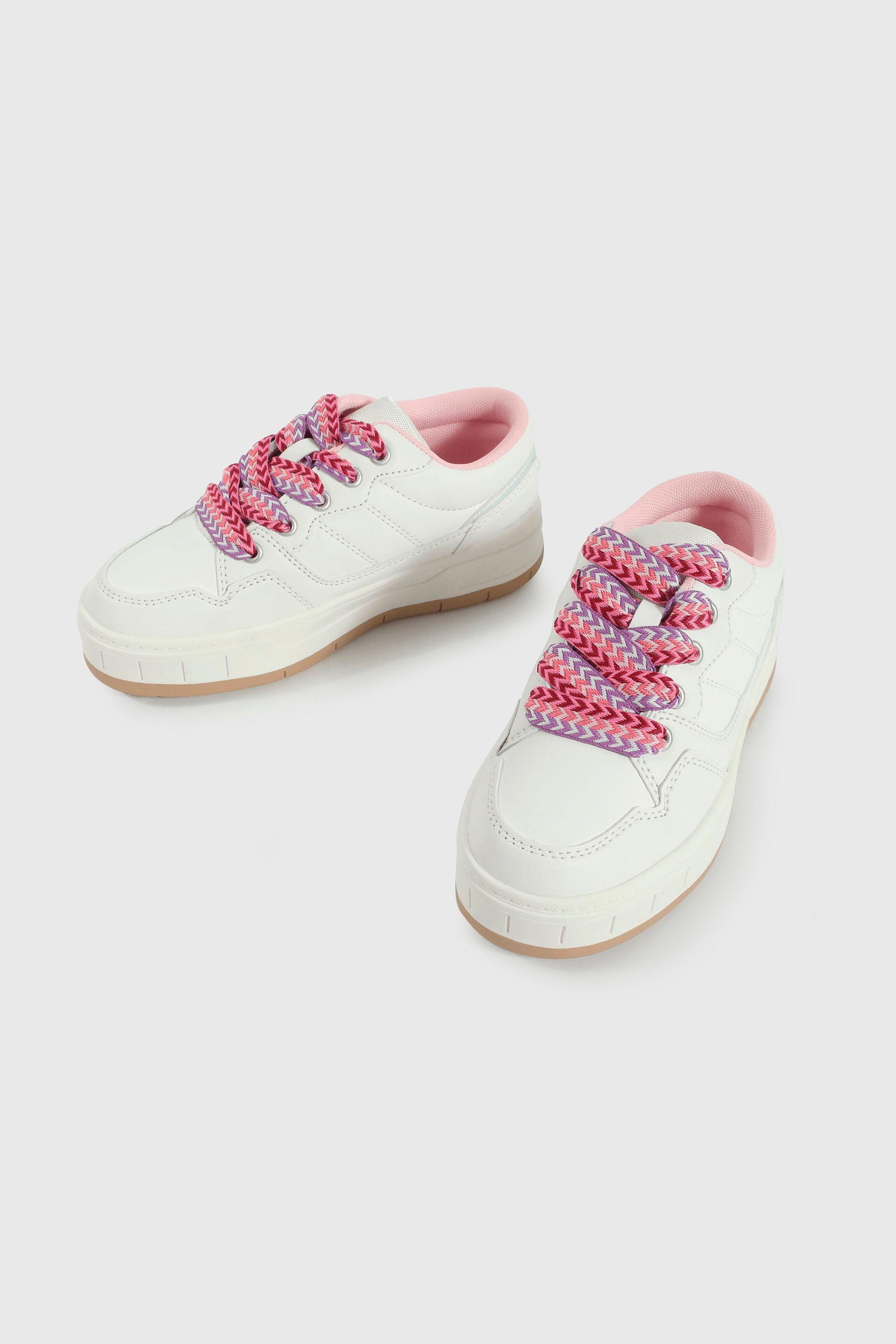 Zapatilla Lifestyle de Niña Multicolor Caña Baja con Cordón-3