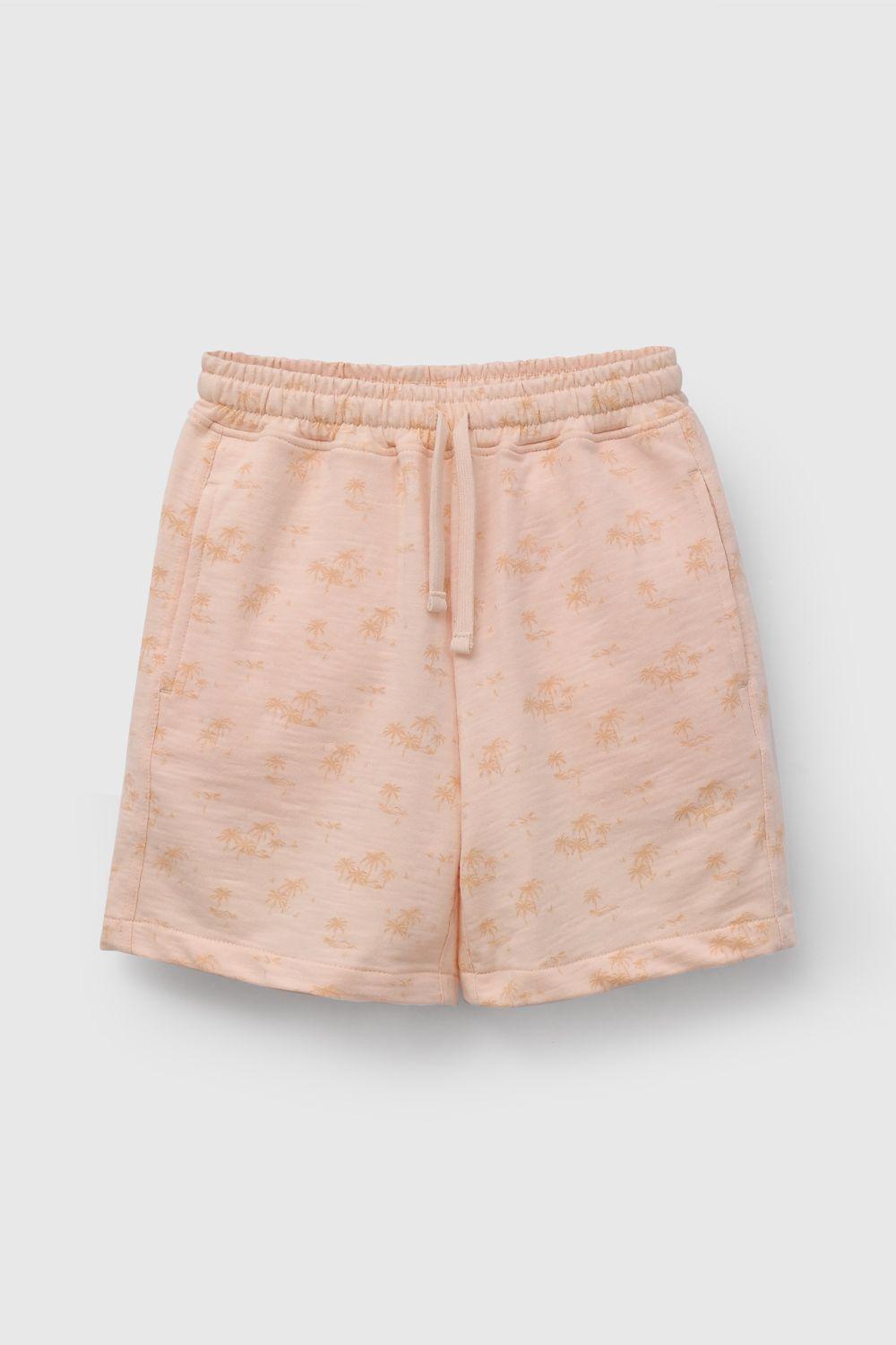 Bermuda Naranja Estampada De Niño BDPO1143V26-0