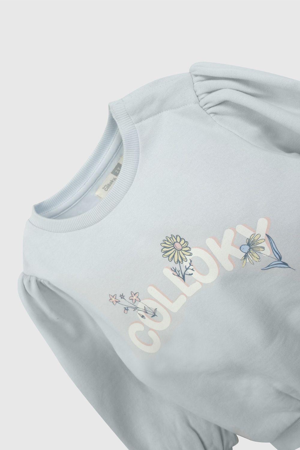 Polerón Celeste Colloky De Niña PLPO3240V26-2